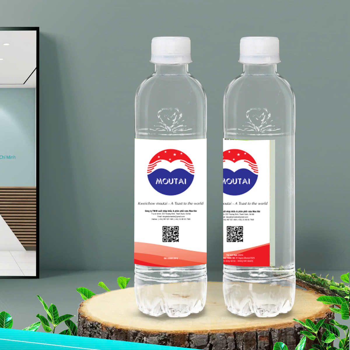 Gia công nước đóng chai 333ml  Mẫu 01